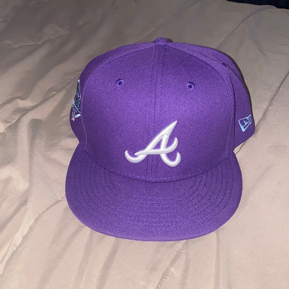 Purple Atlanta New era cap size 3/4